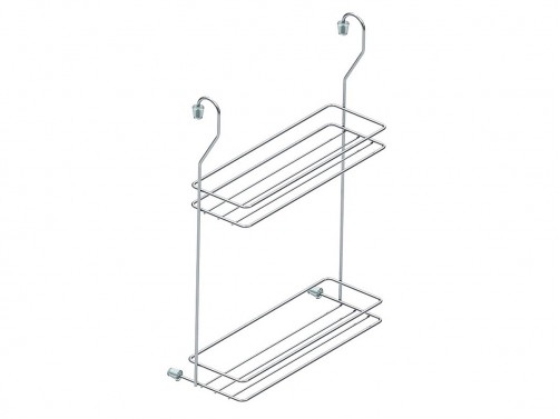 Пoлка 2-х ярусная малая, цвет: Хром - заказать с установкой